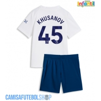 Camisa de time de futebol Manchester City Abdukodir Khusanov #45 Replicas 3º Equipamento Infantil 2026-27 Manga Curta (+ Calças curtas)
